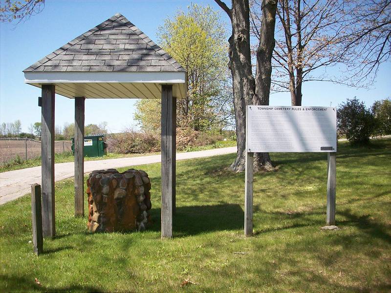 Isabella Township Cemetery sign