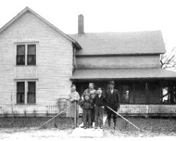 Purchased in 1883, the Colombe farm located in Standish Twp Sections 4 & 5, due E of Standish. Contributed by Burton Palmer.