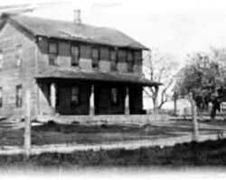 Purchased in 1910, S view of Goodroe farm located in Deep River Twp NE Section 19, along M-76 NW Sterling village limit. | Contributed by Carol Goodroe