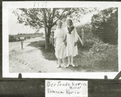 Gertrude (Kerin) Perrin & Rebecca Kerin, 1918 | Contributed by Marcia Ticknor Gertrude (Kerin) Perrin & Rebecca Kerin, 1918