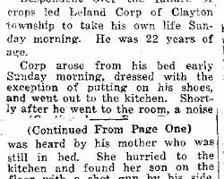 Leland Corp 1931 obit