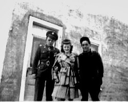 Leroy E. Spalla, Esther M. Richardson & Robert L. Spalla; 1940s est | Contributed by Annette Tipton Leroy E. Spalla, Esther M. Richardson & Robert L. Spalla; 1940s es