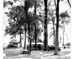 Campgrounds outside of Standish postcard, date unknown | Contributed by Robert Kosick