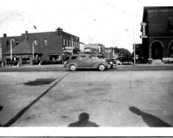 Center of Standish, long view east down Cedar St, date unknown | Contributed by Robert Kosick