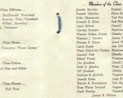 Sterling HS commencement program 1955
