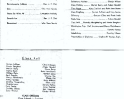 Sterling HS commencement program 1940