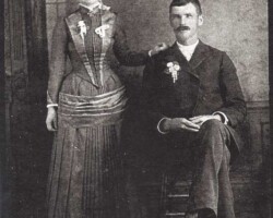 Mathias A Vogel & Anna Strohauer Vogel, date unknown | Contributed by Carol Rothschild Mathias A Vogel & Anna Strohauer Vogel, date unknown