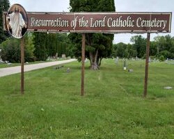 Resurrection of the Lord Catholic Cemetery entrance | Photo credit: G Fales, 2023