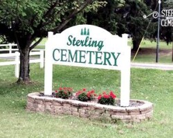 Sterling Cemetery entrance | Photo credit: G Fales, 2023