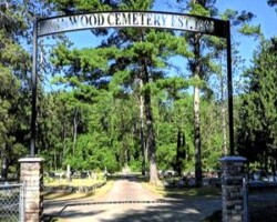 Linwood Cemetery entrance sign