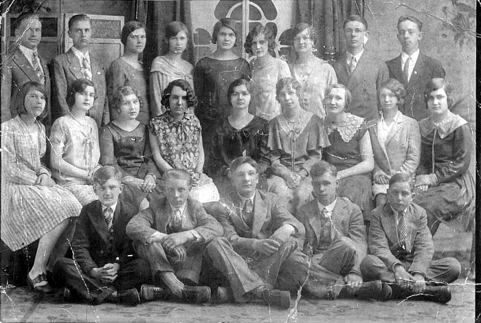 Class of Trout Lake School, c1930