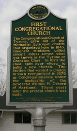 Historic Marker at Pyresbyterian Church