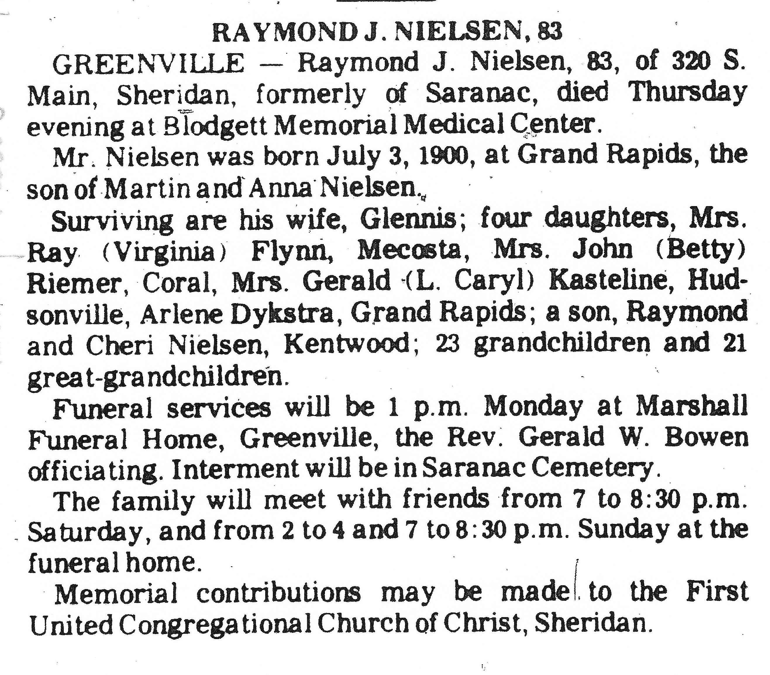 Michigan Obits 2024 - Ellie Hesther