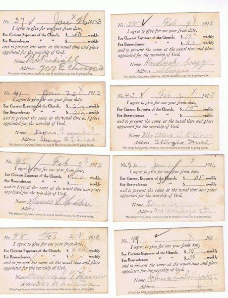 Sturgis Baptist Church pledge card 08